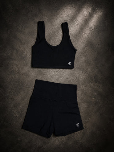 Womens Yoga Shorts (Black)