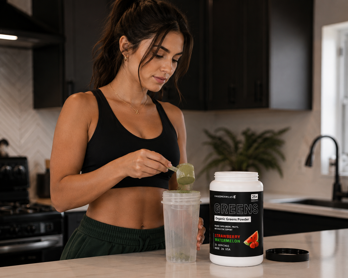 Organic Greens Powder (Strawberry Watermelon)