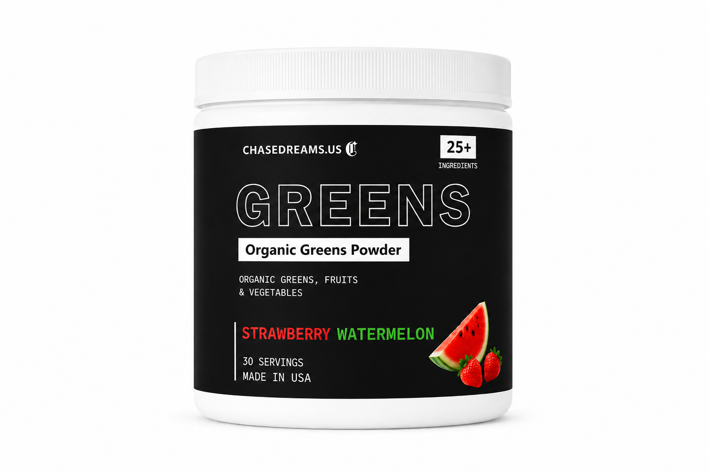 Organic Greens Powder (Strawberry Watermelon)